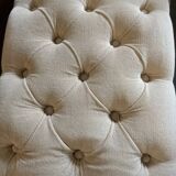 Ancien tabouret velours