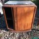 Vintage marble and wood bedside table