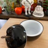 Vintage black apple ice bucket
