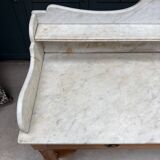 Antique pine and marble toilet furniture (renovated)