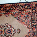 Vintage Indian Carpet Tabriiz handmade 60cm x 118cm 1960s, 1C729