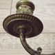 Antique French Gothic Dragon Bronze Double Piano Sconce Signed L. Pinet
