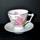 Lot de 2 tasses fleuries pivoine en porcelaine allemande AK Kaiser Germany