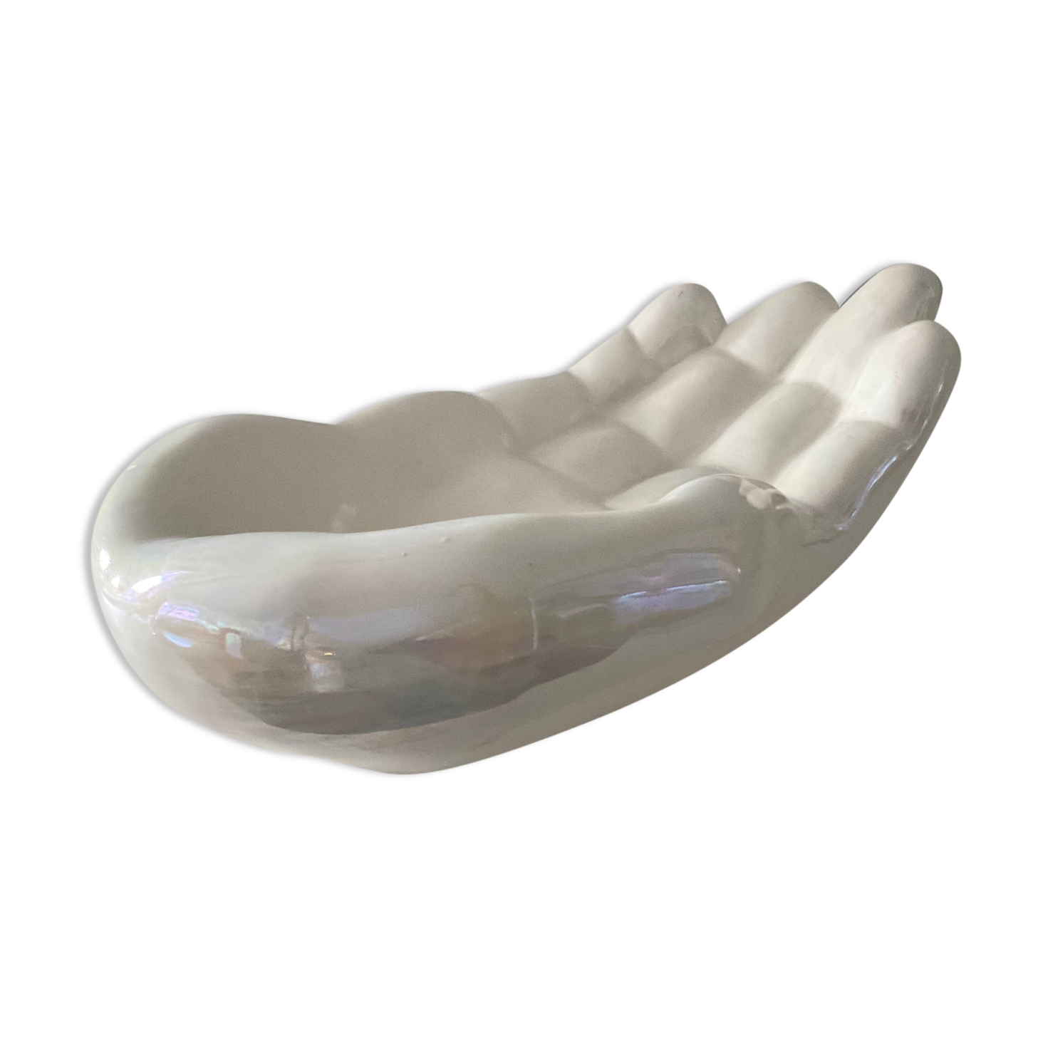 Pocket empty ceramic hand from the 70s
