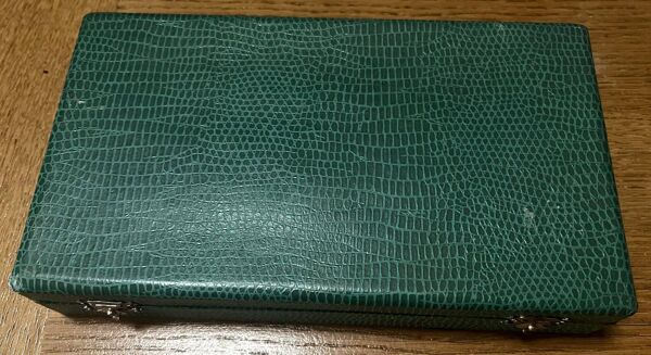 Écrin 13 pièces, fourchettes et couteau à dessert, fromage en inox et ébène