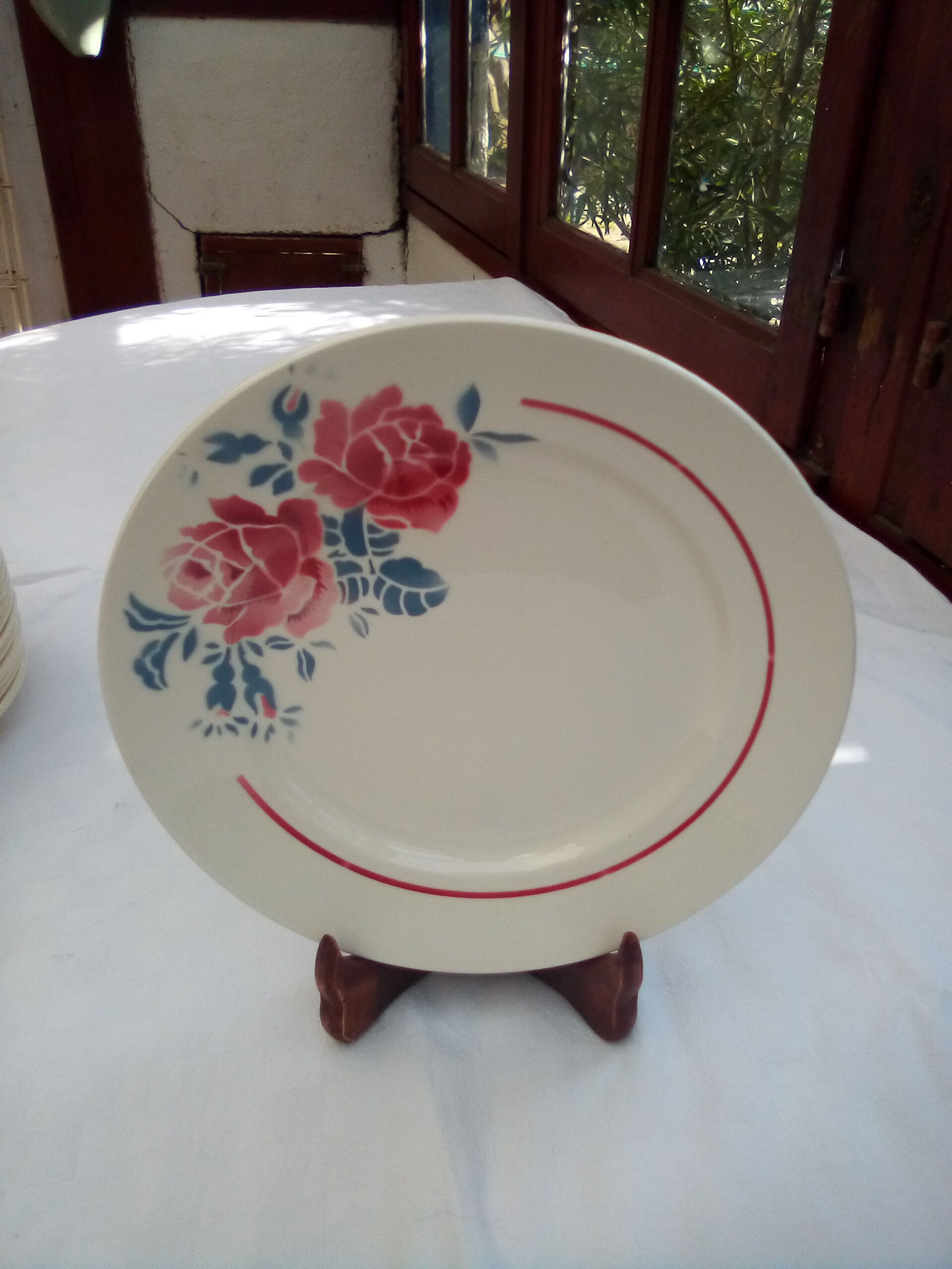 12 old Badonviller plates