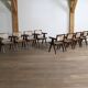 Set of 8 Pierre Jeanneret Office Cane Chairs, India 1950s