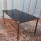 Vintage brass and glass coffee table