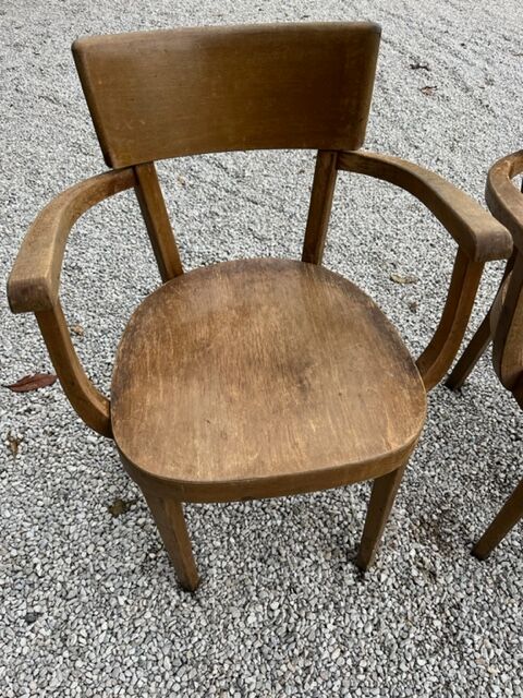 Set of 3 armchairs Baumann 1950