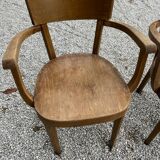 Set of 3 armchairs Baumann 1950