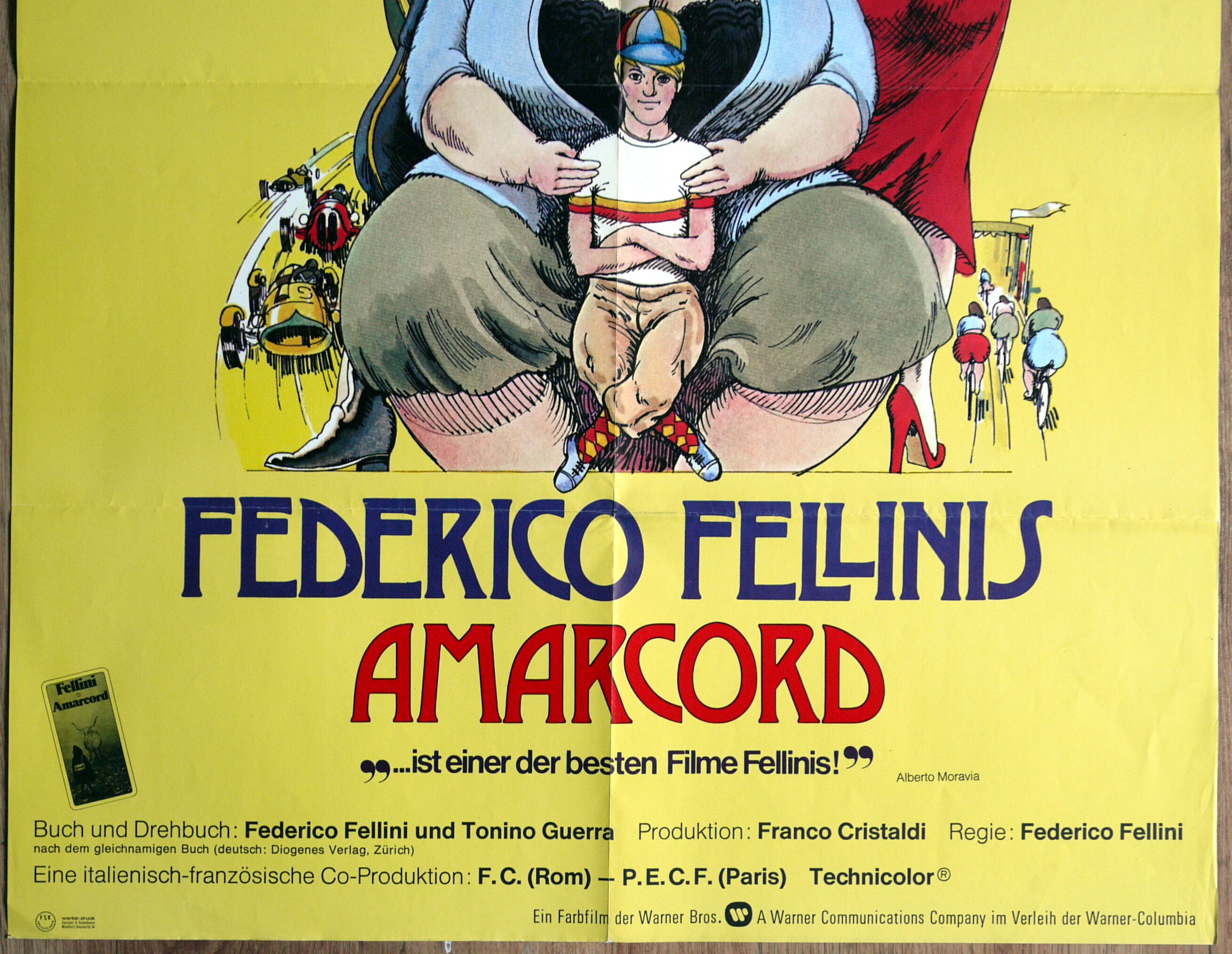 Original movie poster "Amarcord" Frederico Fellini