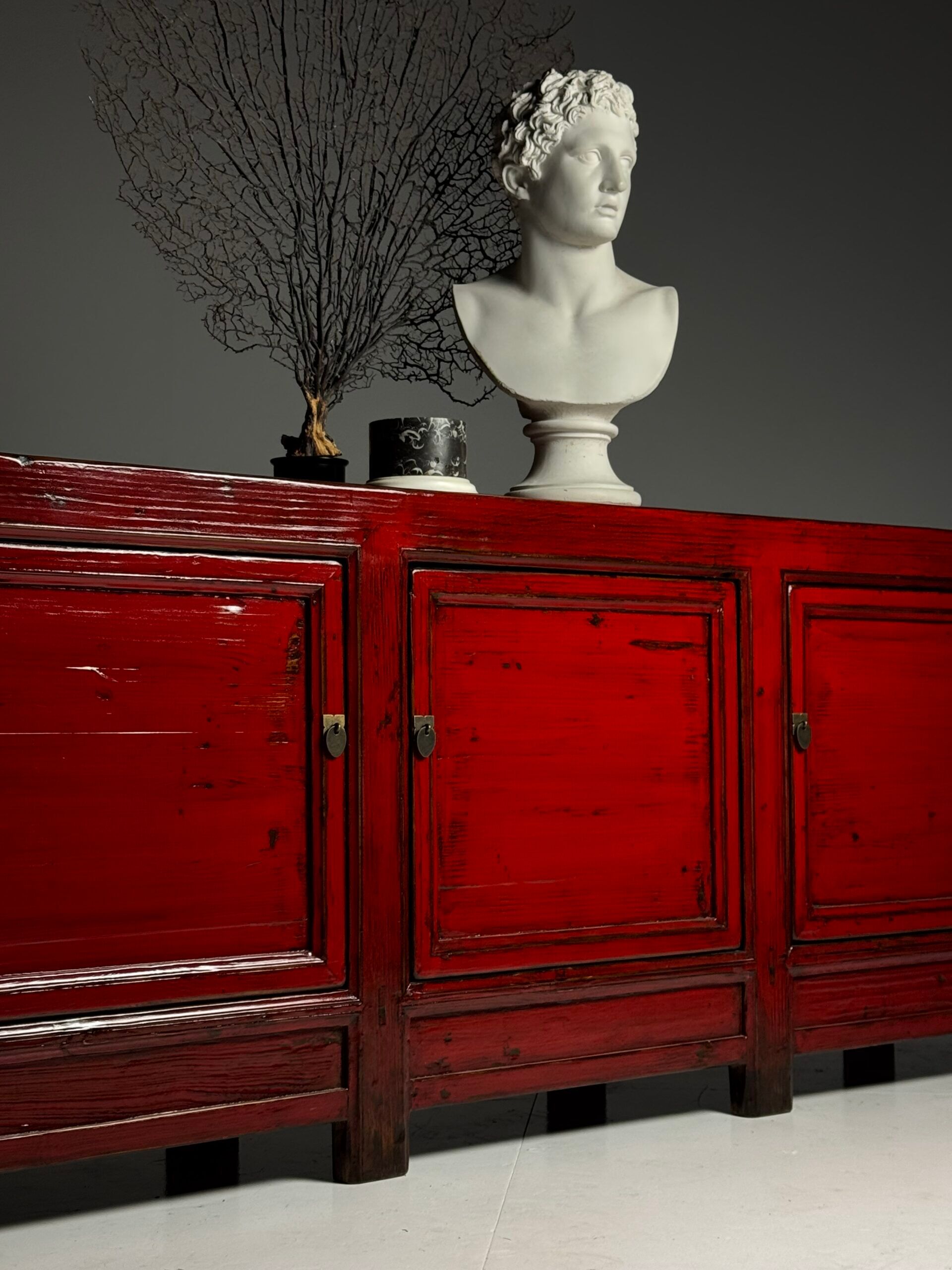 Chinese sideboard red