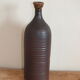 Clay bottle glazed neck