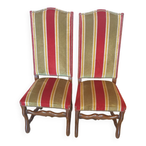 2 chaises style louis - xiii