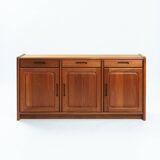 Danish teak Dyrlund credenza with visible joints, drawers and doors