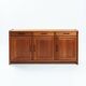 Danish teak Dyrlund credenza with visible joints, drawers and doors