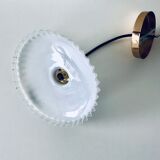 Vintage glass hanging lamp