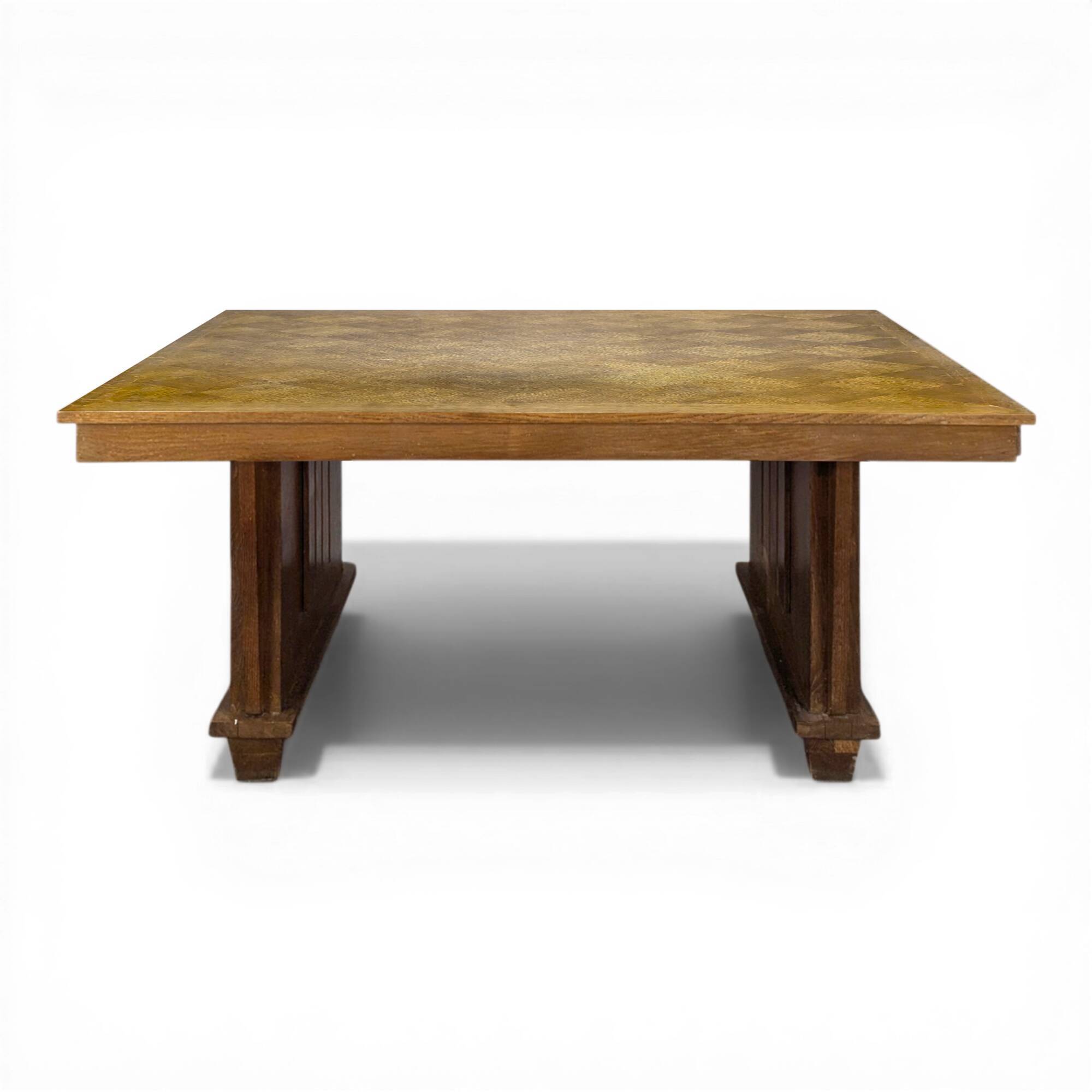 Oak desk in Art Deco style.