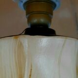 Louis Drimmer ceramic imitation vintage wood lamp