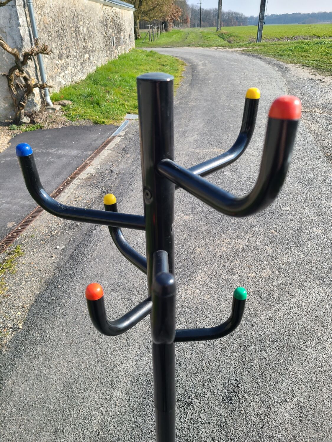 Coat rack on vintage stand circa 1970-80