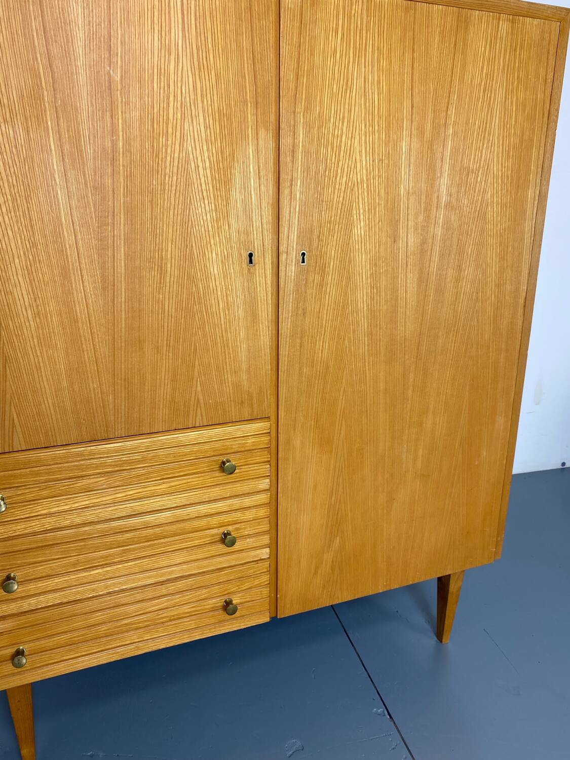 Mid-Century Modernist Highboard in Wood, 1950s