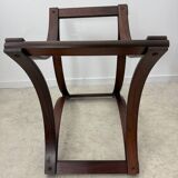 Antique rosewood coffee table with glass top designed by Ingmar Relling for Westnofa, vintage 70s