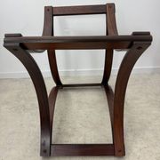 Antique rosewood coffee table with glass top designed by Ingmar Relling for Westnofa, vintage 70s