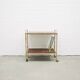 brass vintage LP trolley