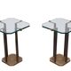 Stunning pair Peter Ghyczy T18 Side Tables 1970s
