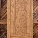 Armoire parisienne étroite ancienne en bois brut 