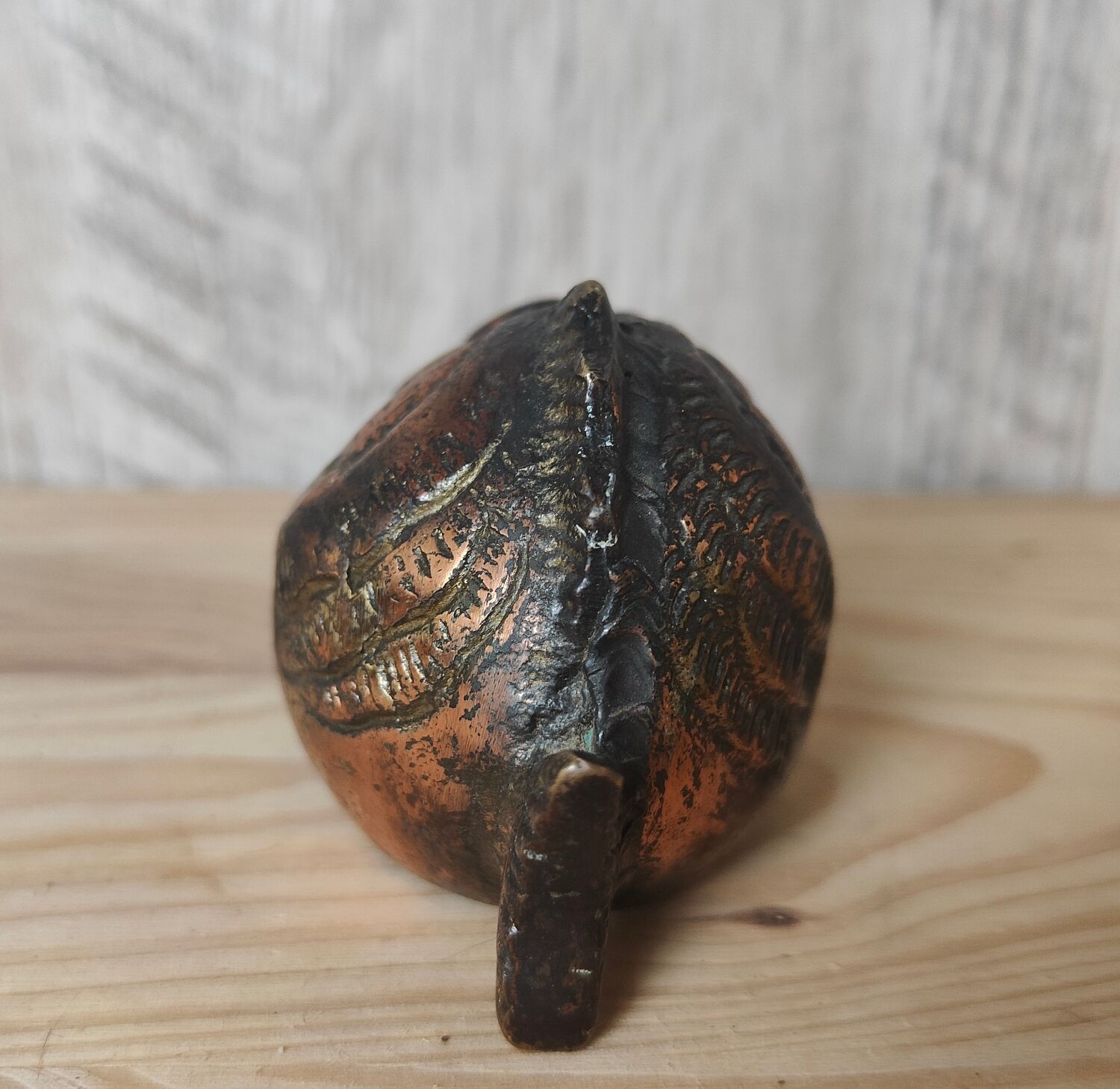 Cendrier poisson bronze