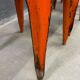 Set of four industrial metal dining chairs by Joseph Mathieu, painted steel, 1920s, France
