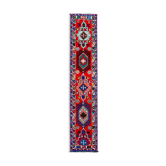 Handmade antique oriental red runner rug 80 cm x 402 cm