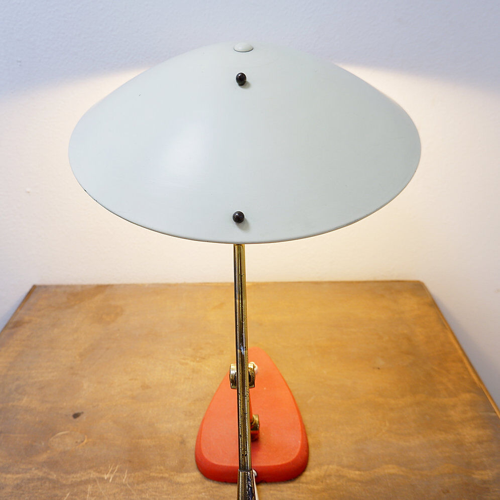 Large Italian metal table lamp in Mid-Century Modern style - 1950s