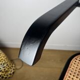 Fauteuil noir CESCA B64 en cannage d’après Marcel Breuer Made In Italy