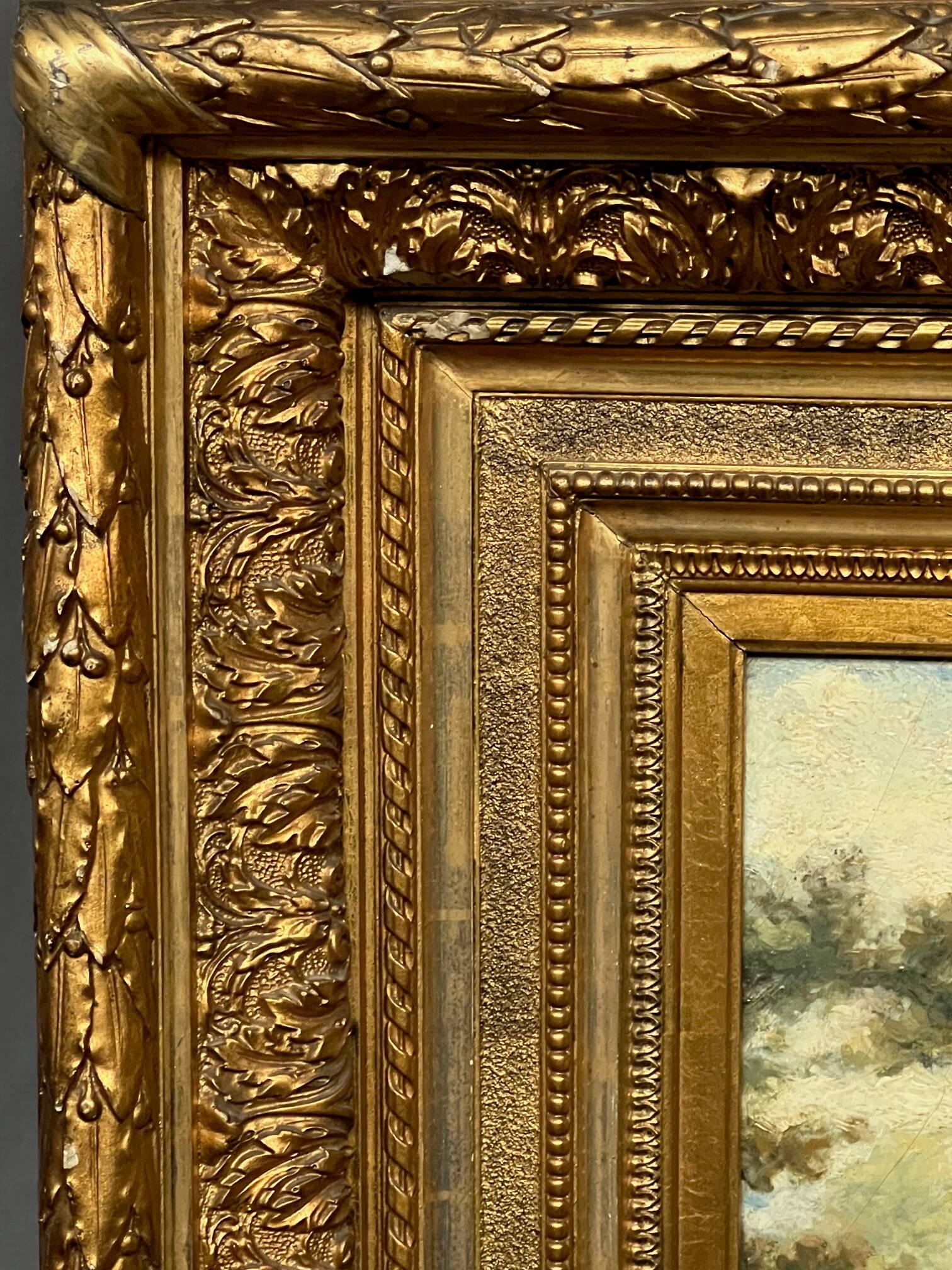 Jules Van Keirsbilck (1833-1896). “Forest landscape”.