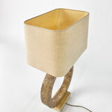 Marble look resin lamp, 1970s