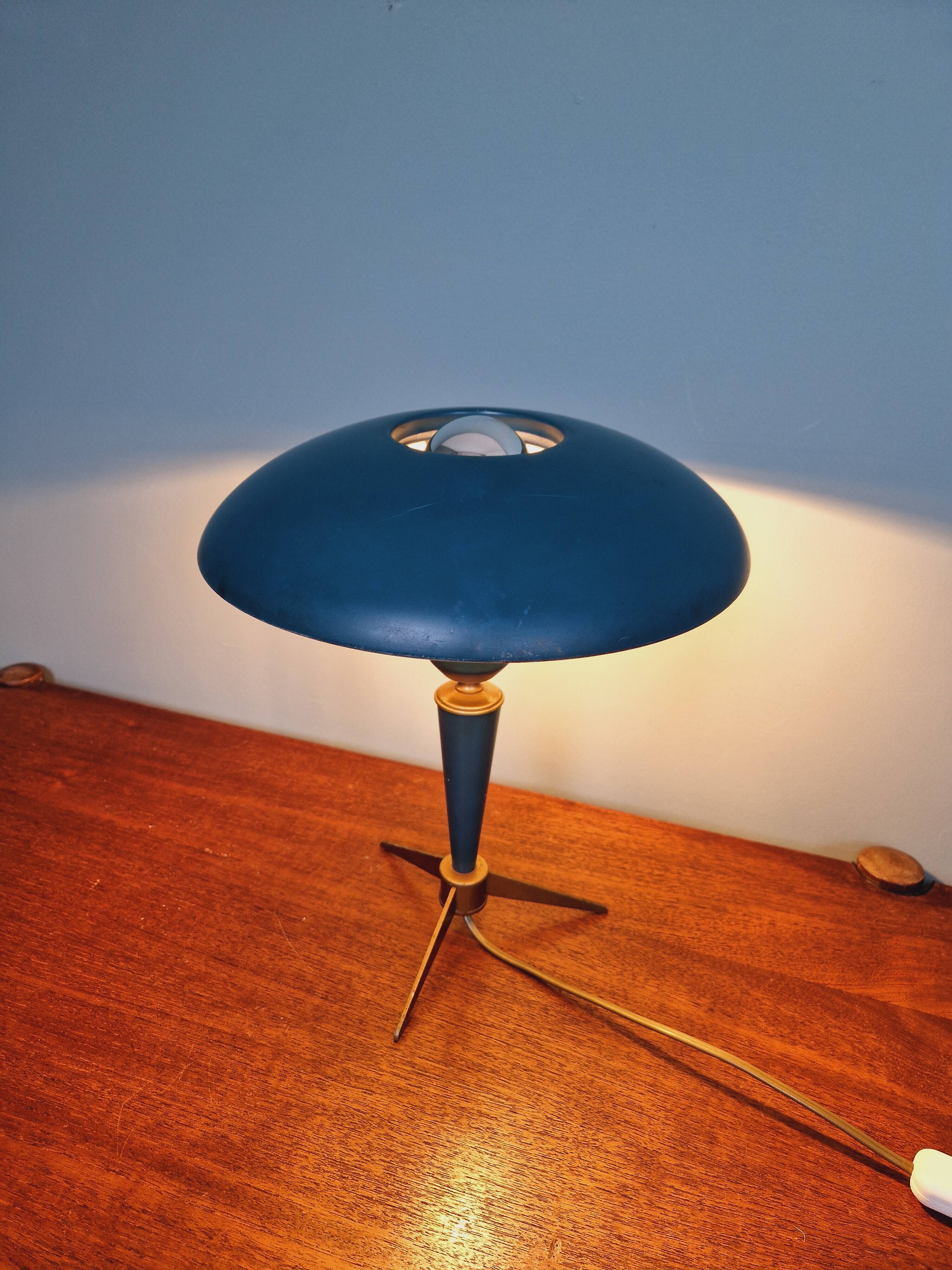 Philips tripod lamp, Bijou model, Louis Kalff design