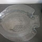 Plat poisson en verre transparent