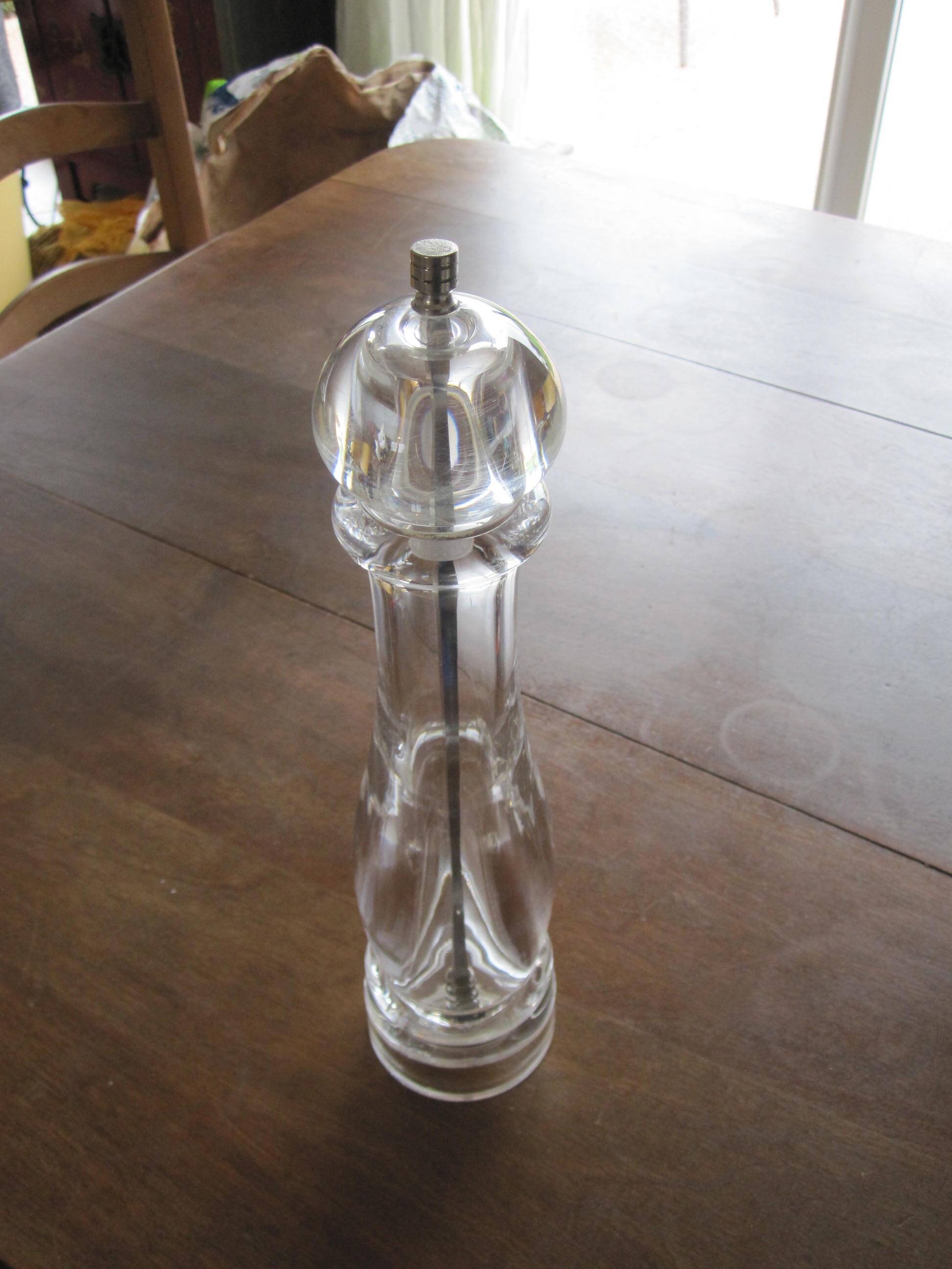 Trudeau Clear Acrylic Salt Mill, 32cm