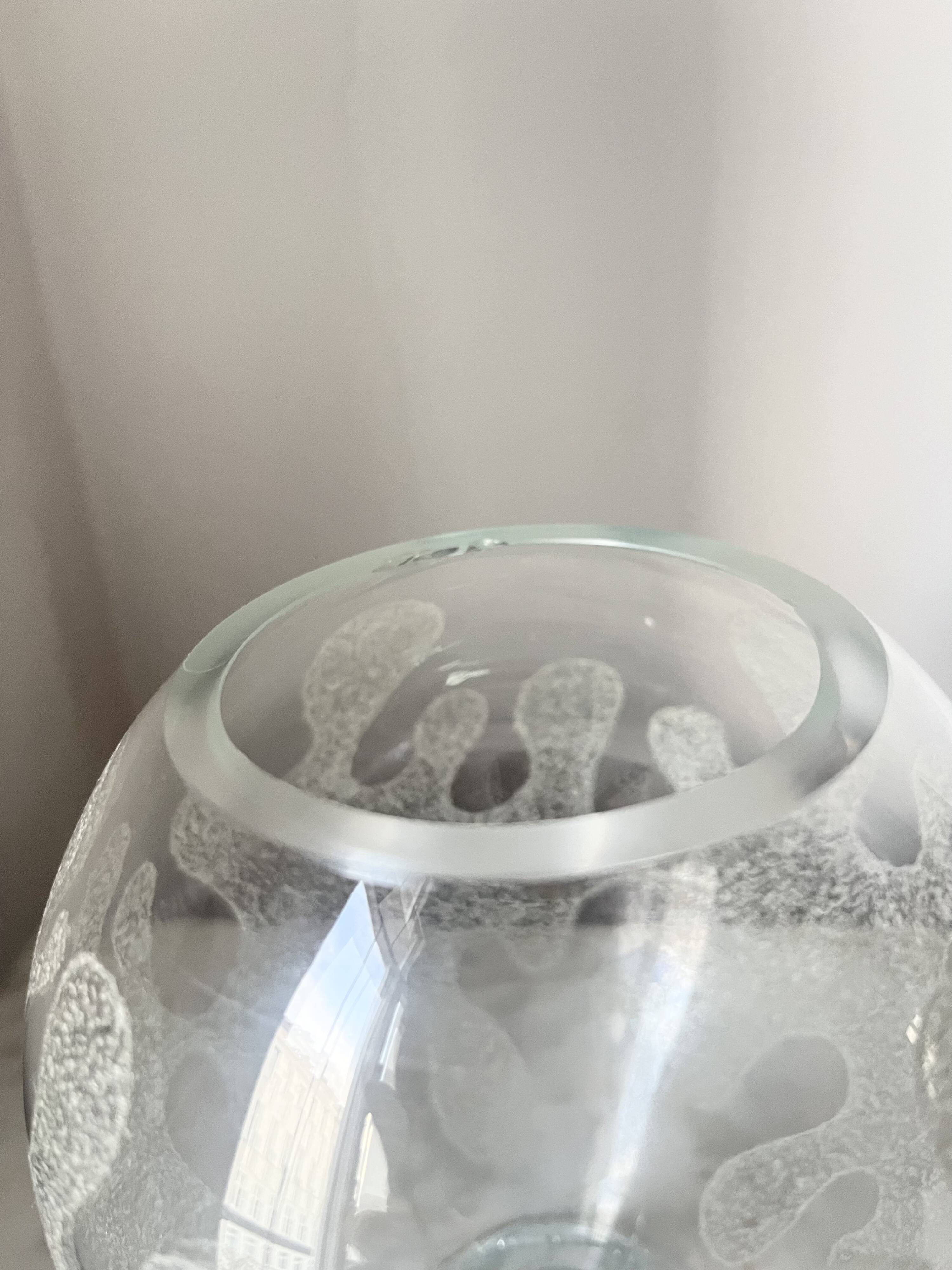 Vintage Art Glass Vase by Marita Voigt for Ilmenau, DDR East Germany