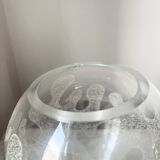 Vintage Art Glass Vase by Marita Voigt for Ilmenau, DDR East Germany