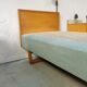 Vintage Scandinavian bed and lamp signed NK 1959