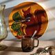 Cheese platter in Vallauris faience, squirrel decoration – 1960s-70s