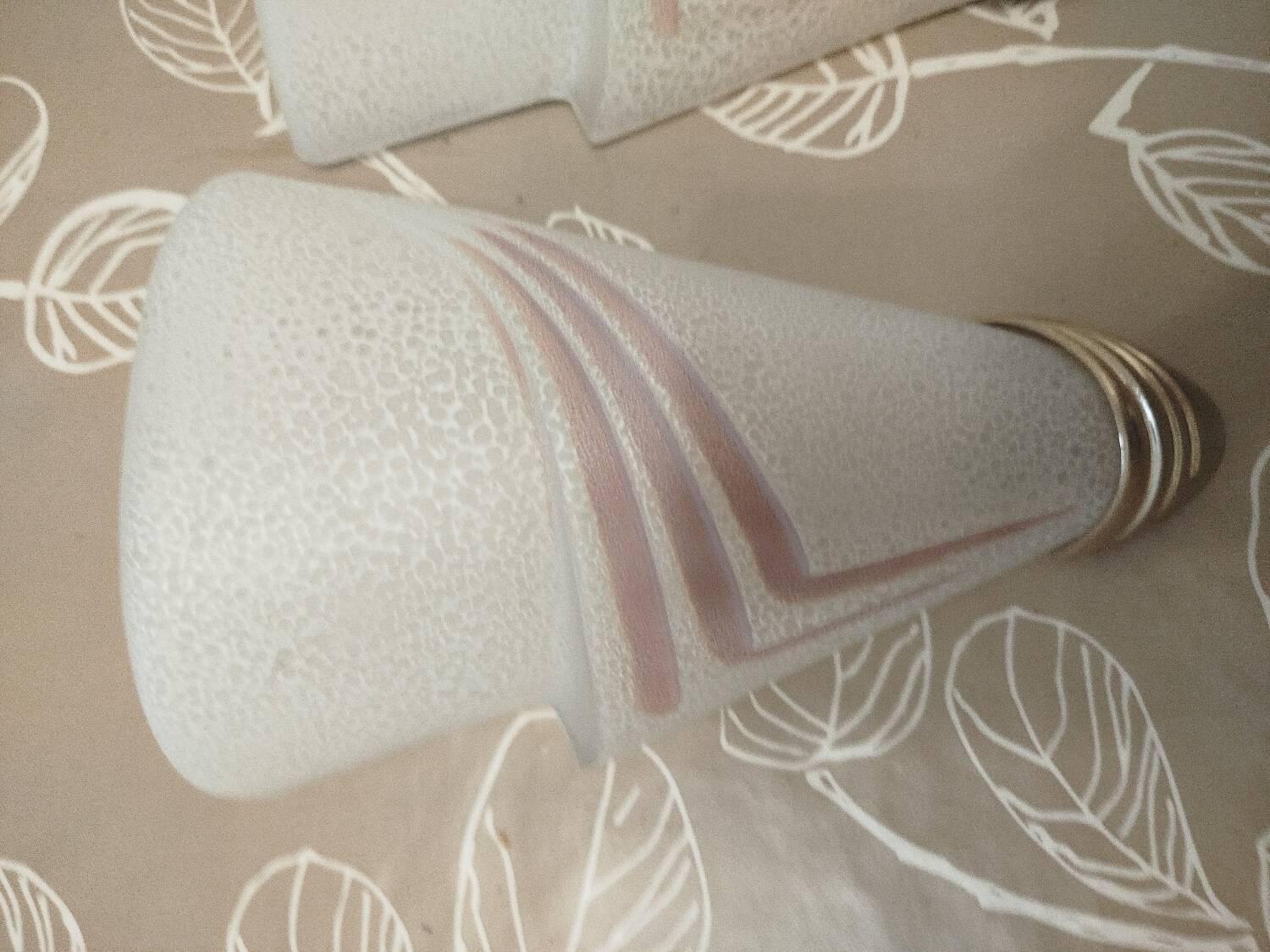 Pairs of Diana wall lights, Kasinski, Poland, 1980, opaline glass.