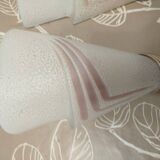 Pairs of Diana wall lights, Kasinski, Poland, 1980, opaline glass.