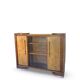 Striking Art Deco birch wood sideboard