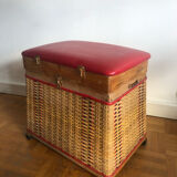 Rattan chest stool