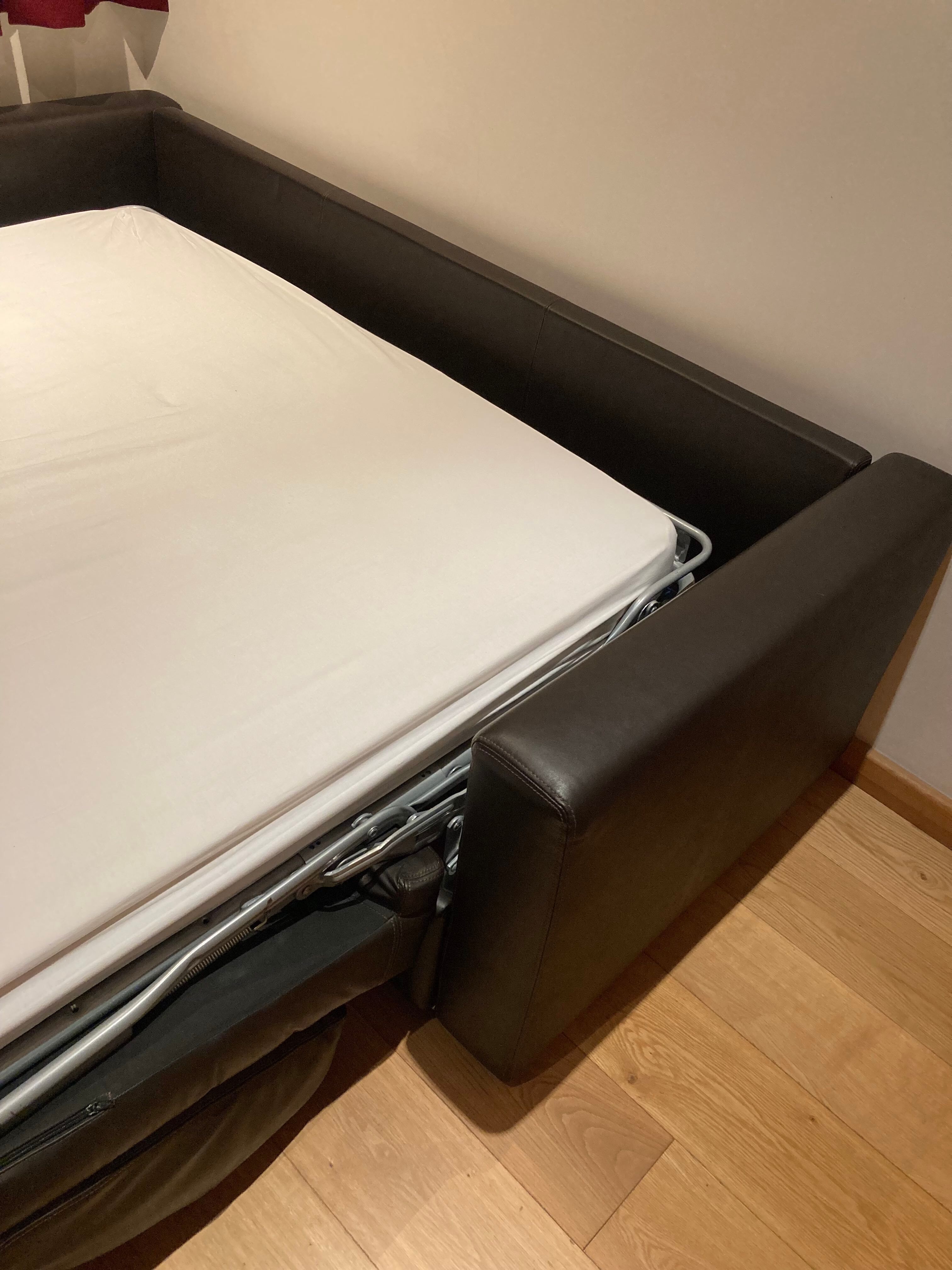 Canape convertible Vibieffe squadroletto 2020 brown leather