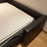 Canape convertible Vibieffe squadroletto 2020 brown leather